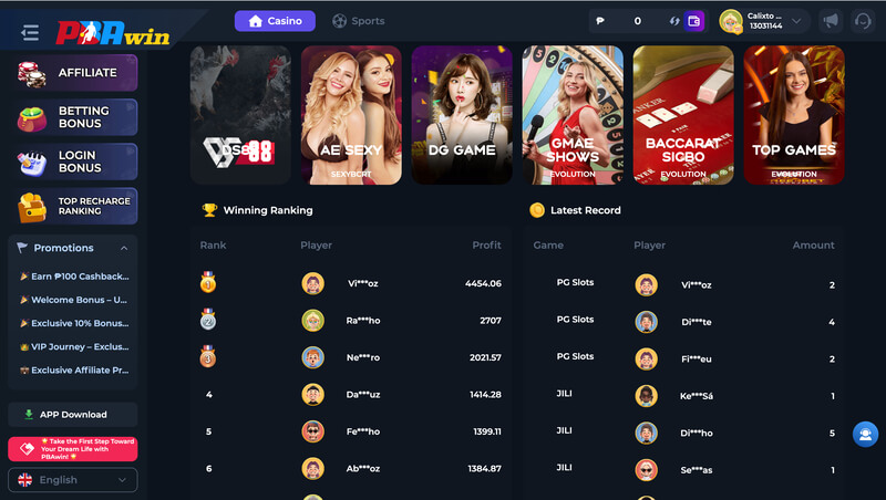PBAWIN Live Casino